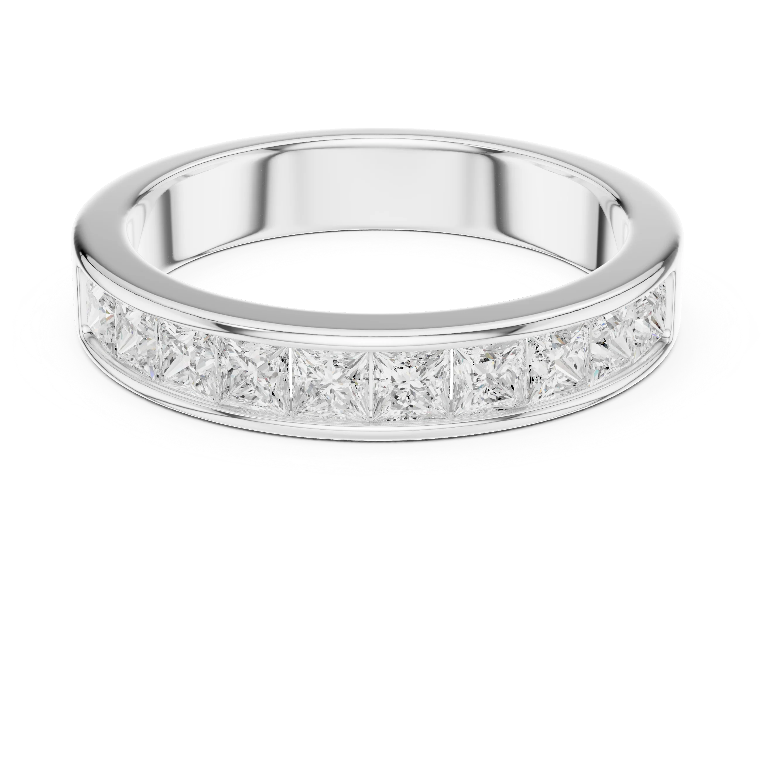 Princess Diamond Half Eternity Band