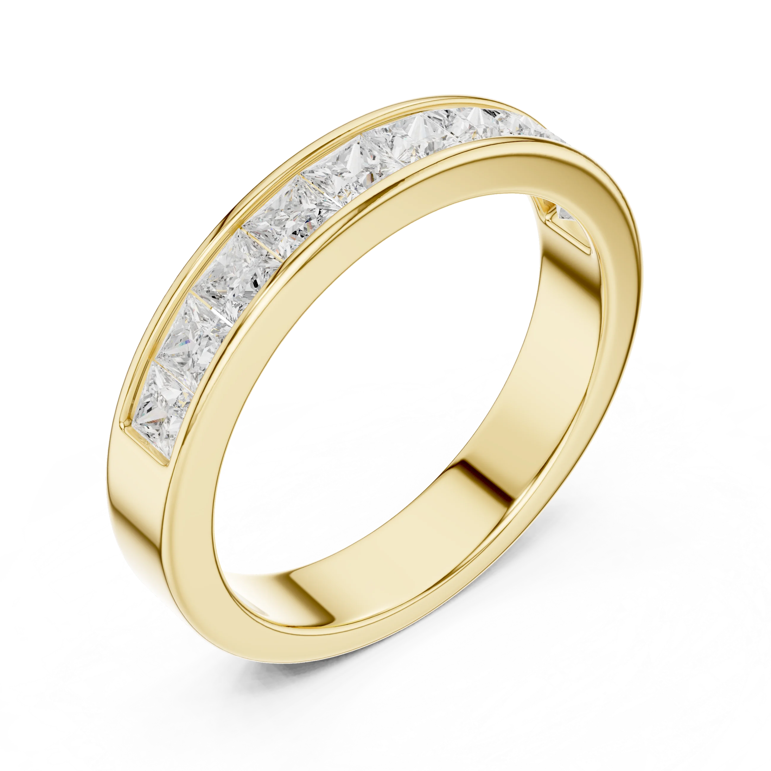 Princess Diamond Half Eternity Band