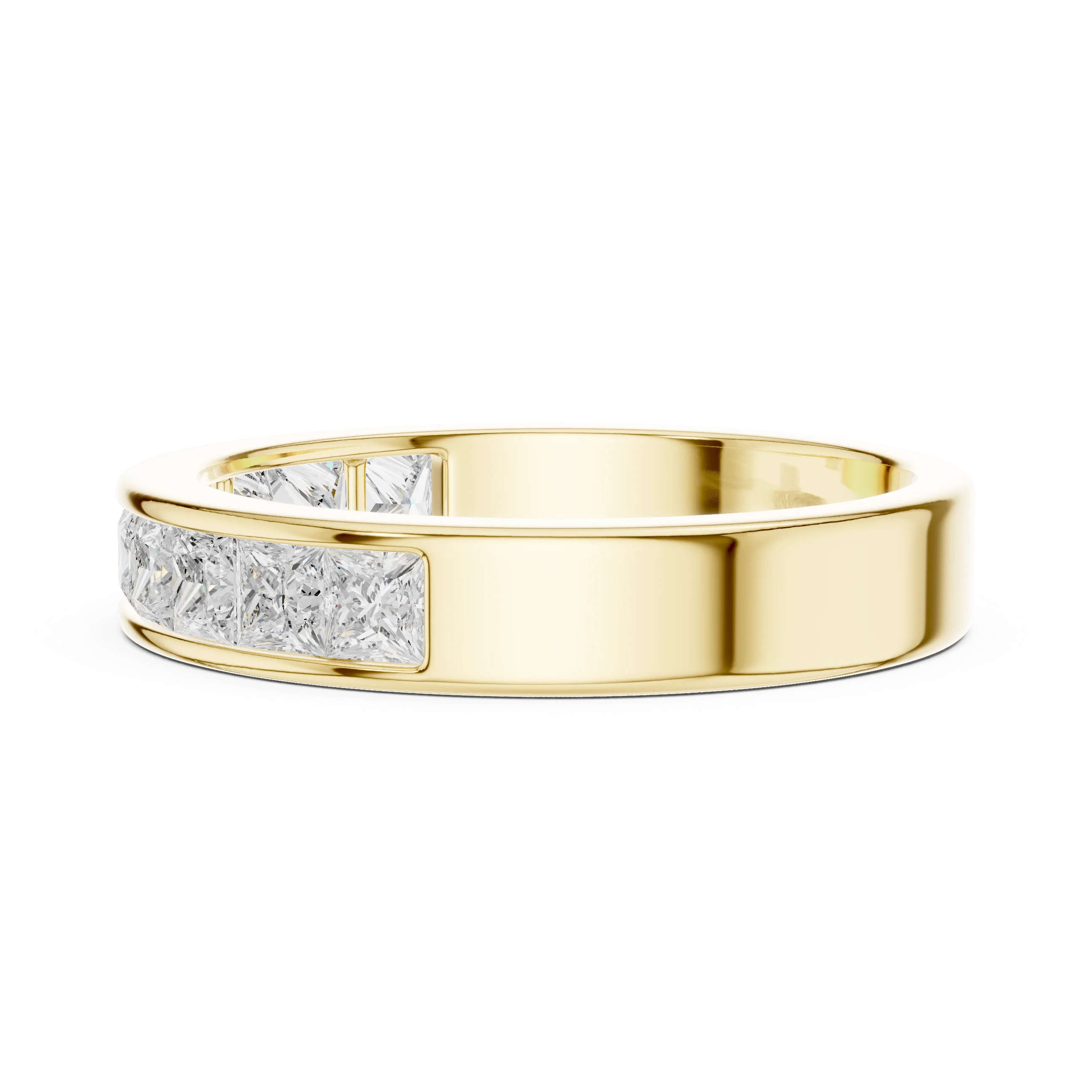 Princess Diamond Half Eternity Band