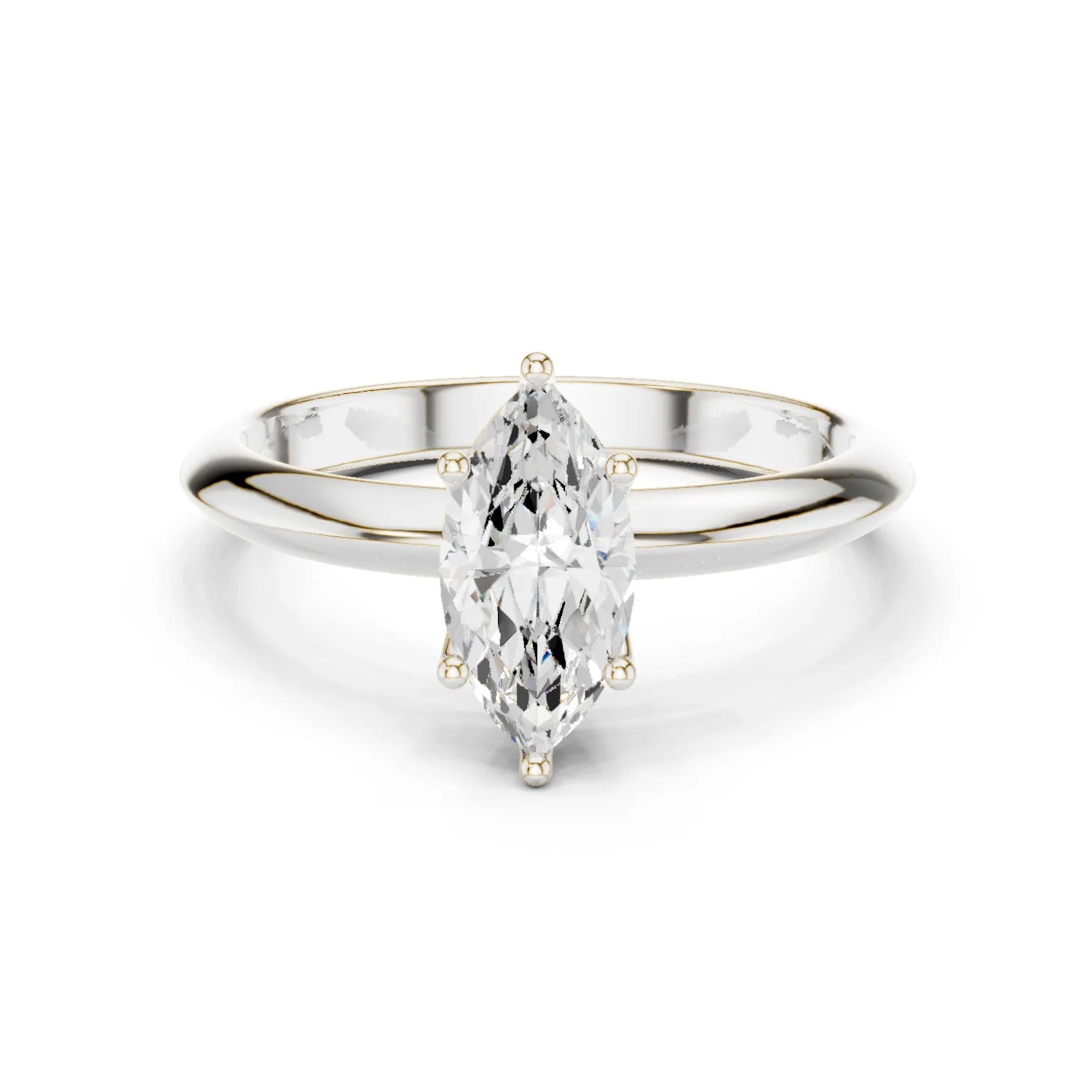 Marquise Cut Diamond Solitaire Engagement Ring