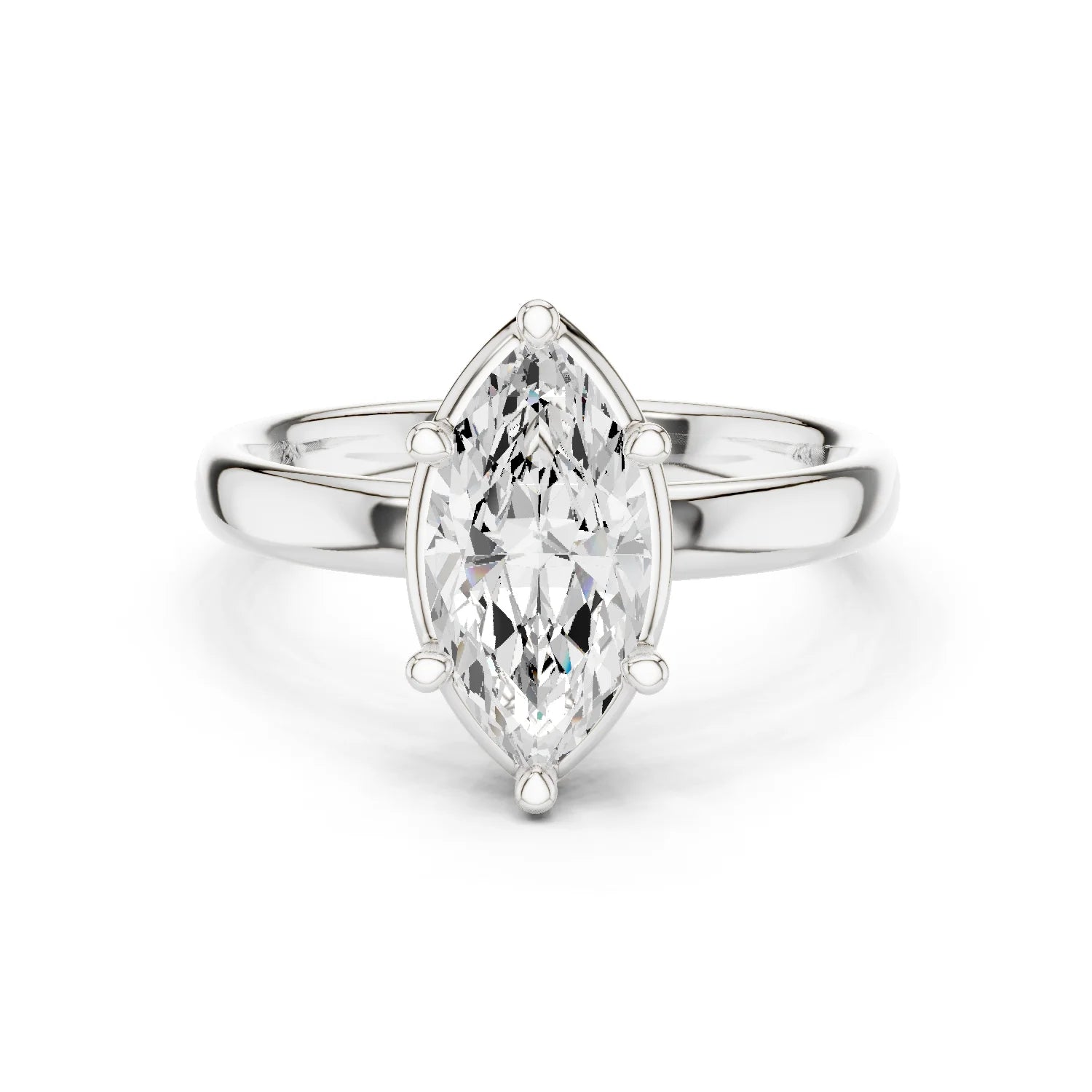 Marquise Diamond Solitaire Engagement Ring