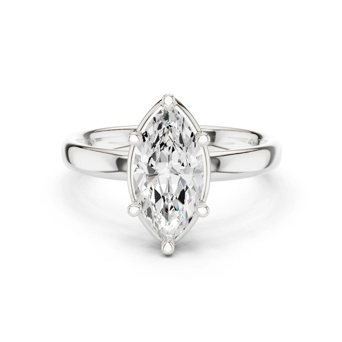 Marquise Diamond Solitaire Engagement Ring