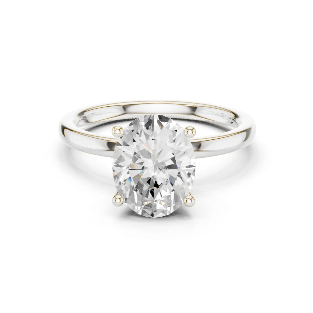 Oval Cut Diamond Solitaire Engagement Ring