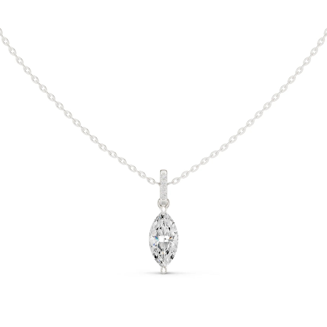 Astra Marquise Solitaire Diamond Pendant