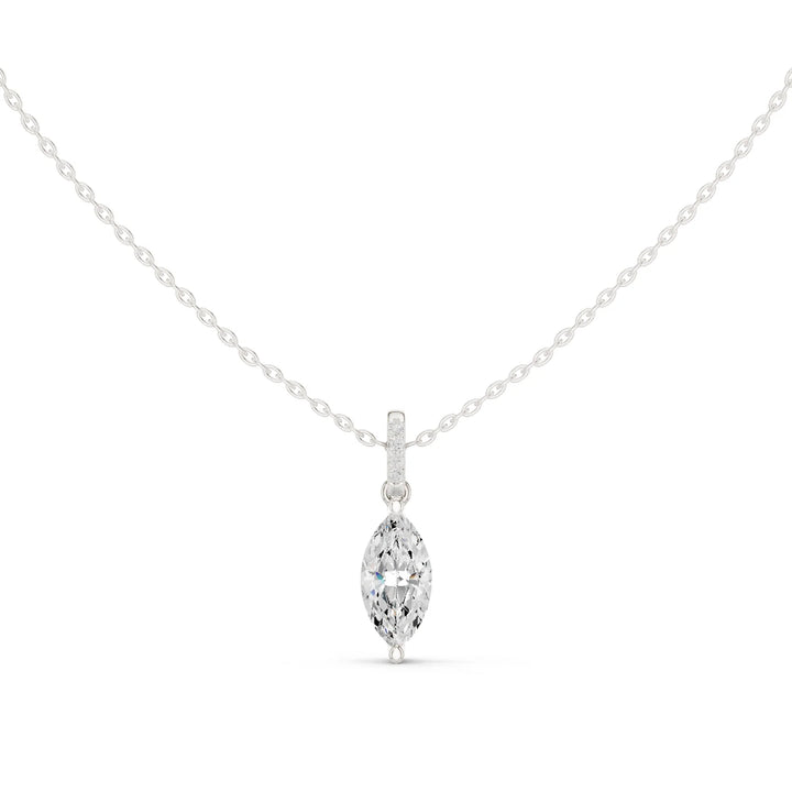 Astra Marquise Solitaire Diamond Pendant