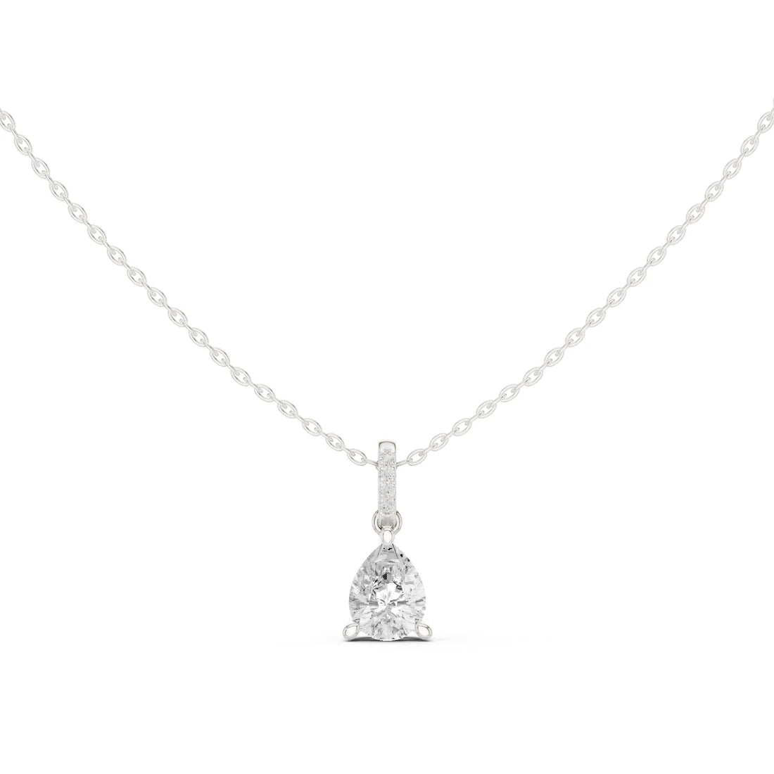 Seraphina Pear Solitaire Diamond Pendant