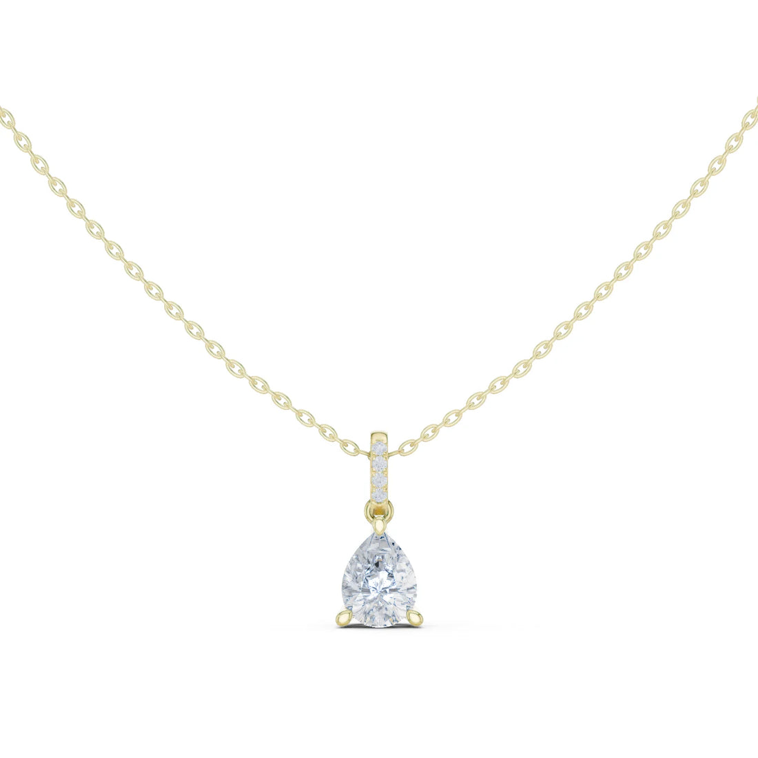 Seraphina Pear Solitaire Diamond Pendant