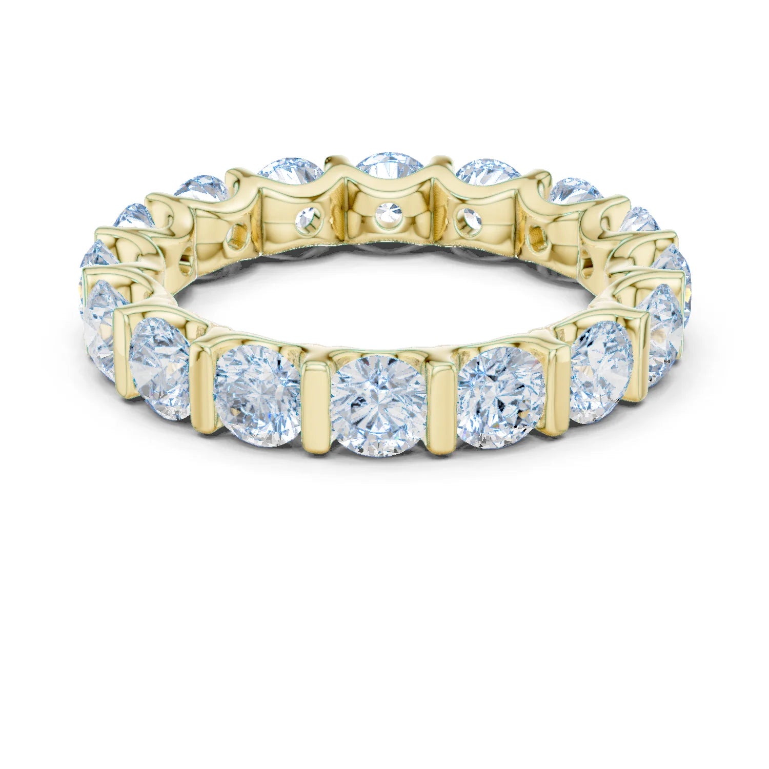 Round Diamond Eternity Band