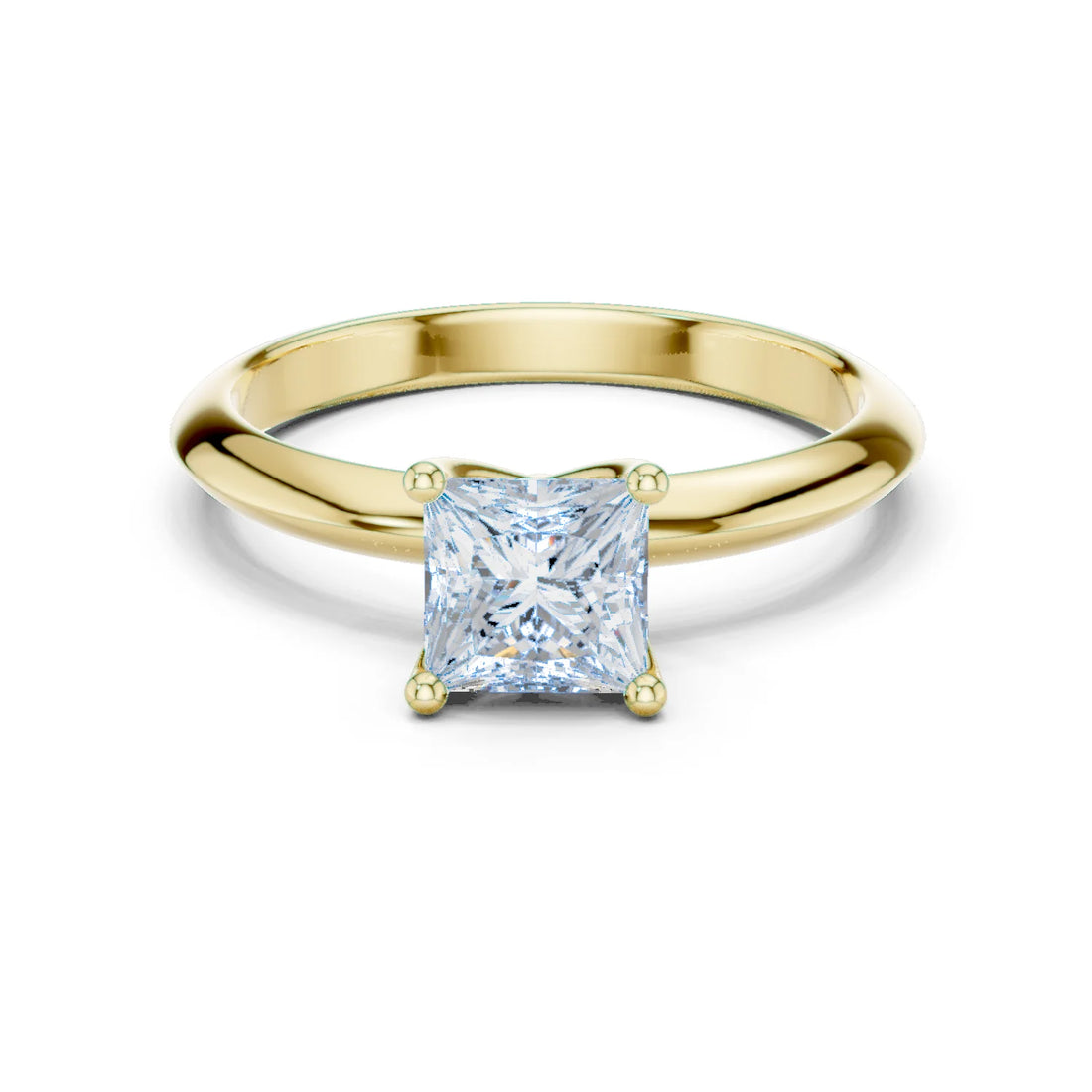 Princess Cut Diamond Solitaire Engagement Ring