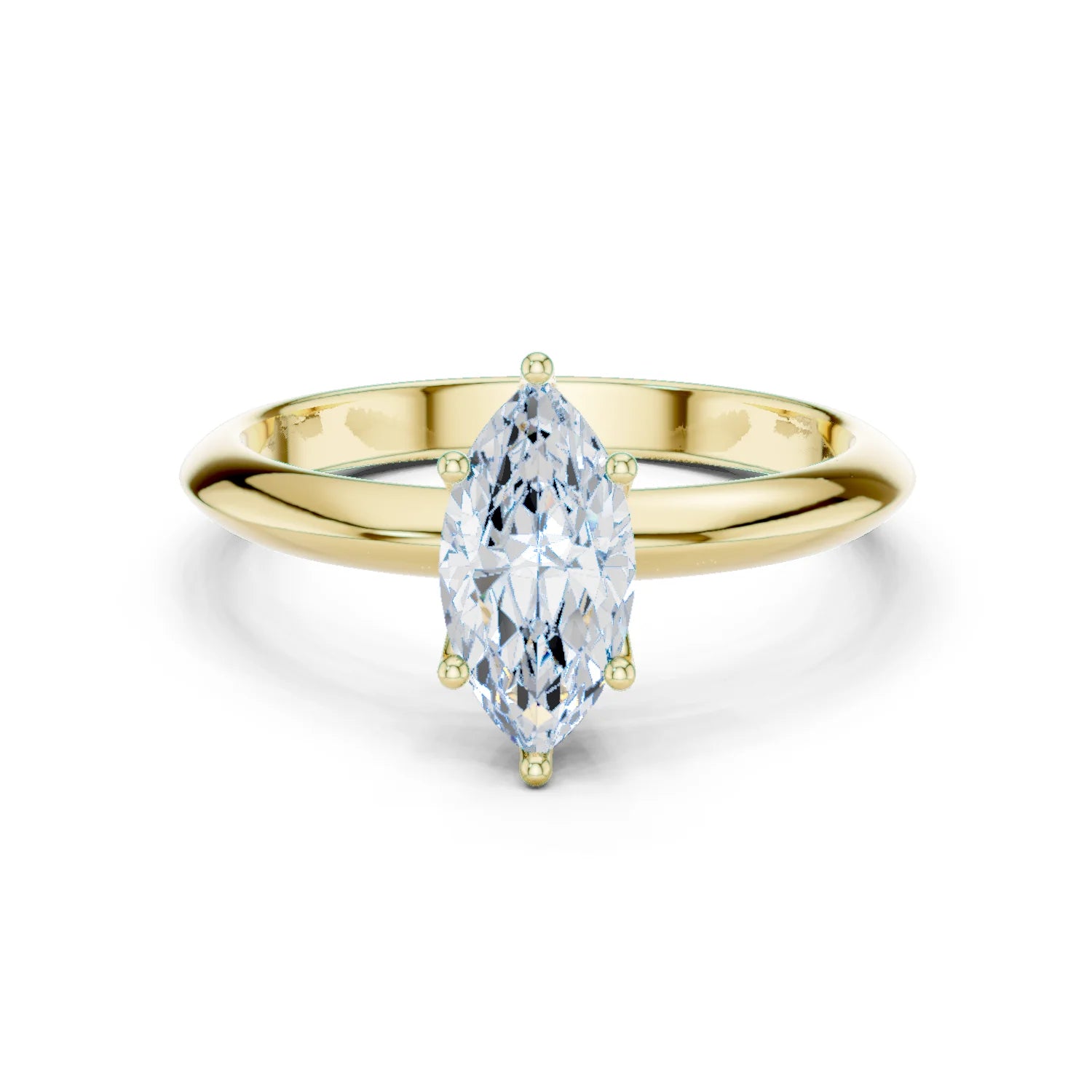 Marquise Cut Diamond Solitaire Engagement Ring