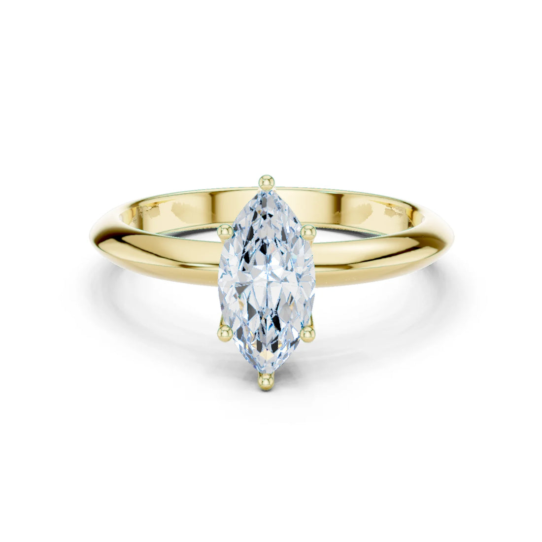 Marquise Cut Diamond Solitaire Engagement Ring